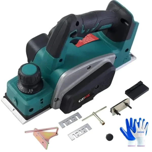 CISIVIS 20V 1500RPM 82MM 2Steel blades Electric Planer - Image 6