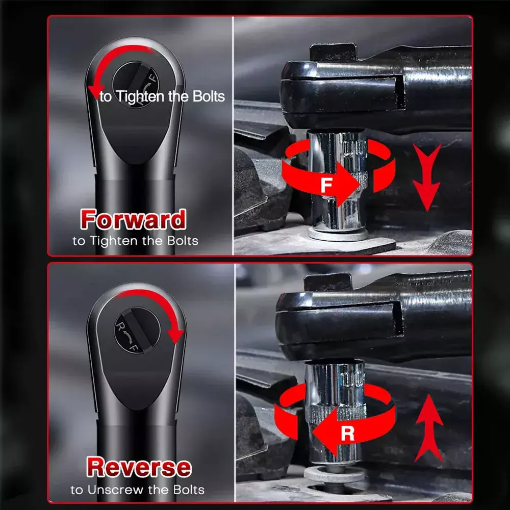 CISIVIS 12V 60NM 3/8 Cordless Electric Ratchet Wrench - Image 2