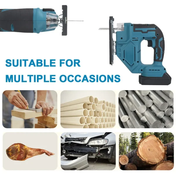 Lumberjack 21V Cordless Jigsaw Power Saws with 2x Lithium Batteries & Charger Wide Tool Range - Image 2