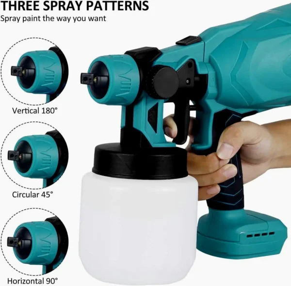 Portable Cordless Lithium Battery Power Spray Gun Household Mini Paint Machine No batteries No charger - Image 3