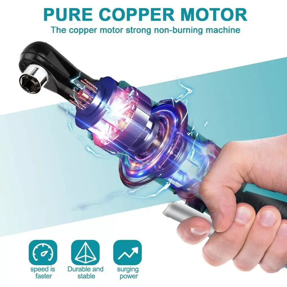 CISIVIS 12V 60NM 3/8 Cordless Electric Ratchet Wrench - Image 4