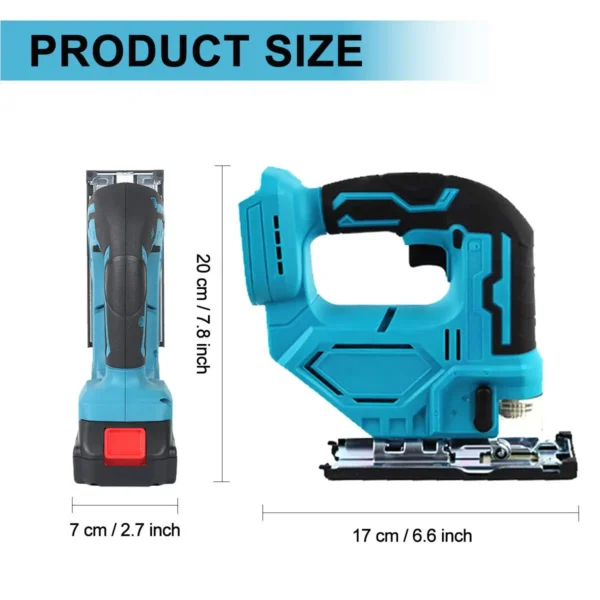 Lumberjack 21V Cordless Jigsaw Power Saws with 2x Lithium Batteries & Charger Wide Tool Range - Image 4