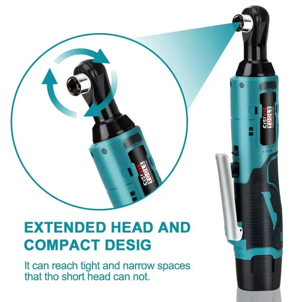 CISIVIS 12V 60NM 3/8 Cordless Electric Ratchet Wrench - Image 3