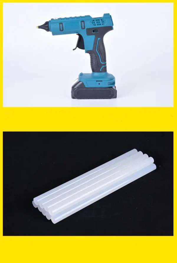 CISIVIS 18V Battery Cordless Electric Hot-Melt Glue Gun with 11mm Glue Stick & Hot Air Gun Hot Melt Weld Features - Image 3