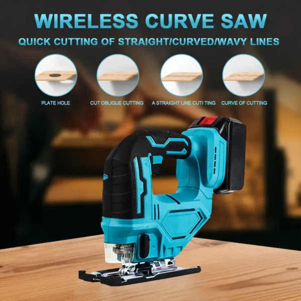 Lumberjack 21V Cordless Jigsaw Power Saws with 2x Lithium Batteries & Charger Wide Tool Range - Image 6