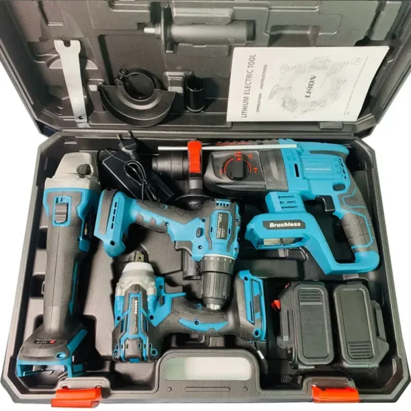 CISIVIS 21V Lithium Ion Cordless 4 Piece Power Tool Kit - Image 3