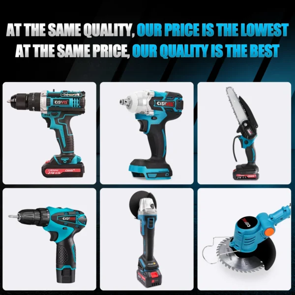 CISIVIS cordless 2000r/min 10mm 21v Brushless Impact Drill - Image 6