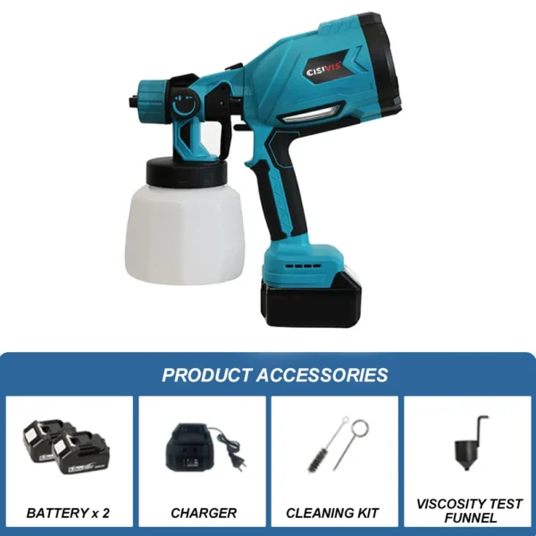 Portable Lithium Battery Air Spray Gun Multifunctional Power Tools for Car Painting Economical Spray Painting Machine - Image 5