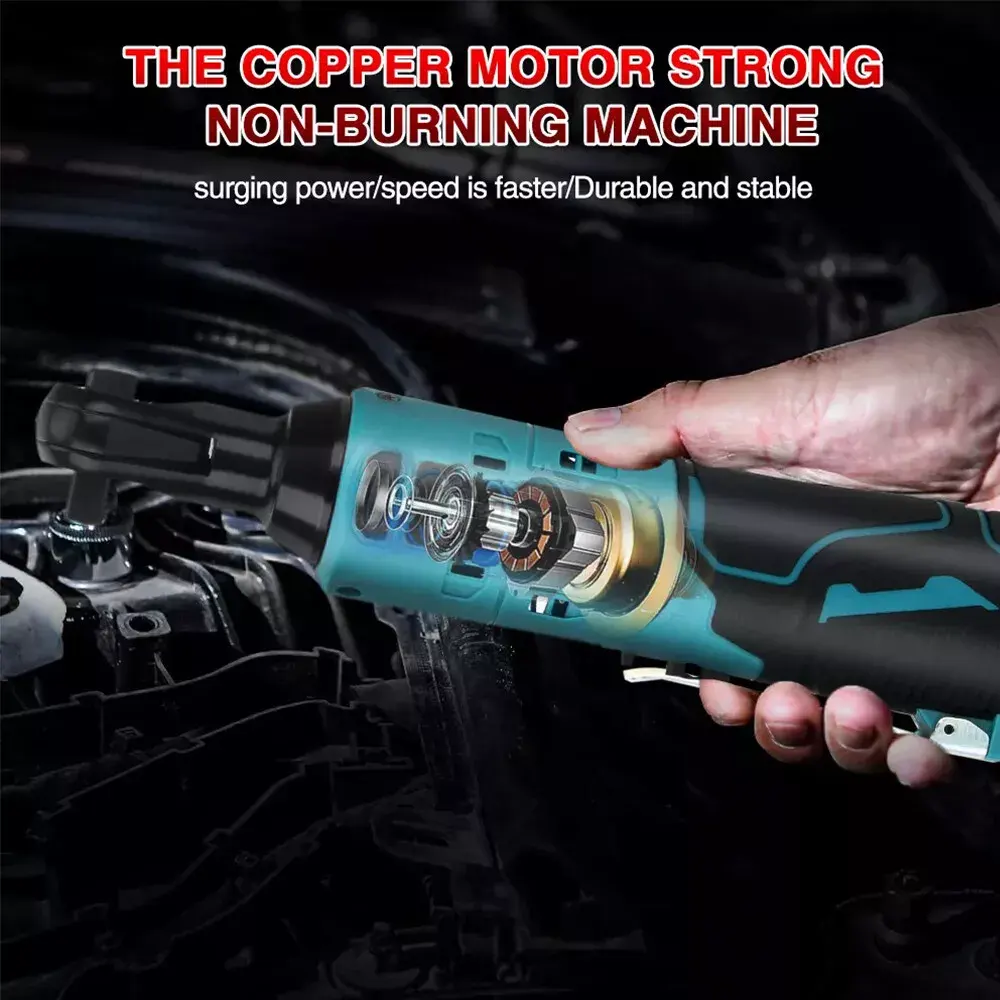 CISIVIS 12V 60NM 3/8 Cordless Electric Ratchet Wrench - Image 6