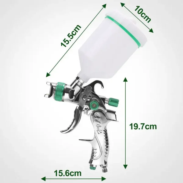 600CC HVLP Air Spray Gun Kit with Gravity Feed 1.4 1.7 2.0MM Nozzles for Vehicle Car Paint - Image 6