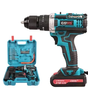 CISIVIS 10mm 21V 35NM brush Cordless Power Drill Set