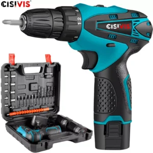 CISIVIS 12V 110W 23NM Brushed Cordless Power Tool Set