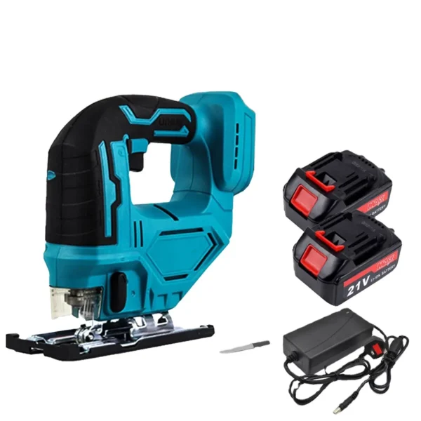 Lumberjack 21V Cordless Jigsaw Power Saws with 2x Lithium Batteries & Charger Wide Tool Range