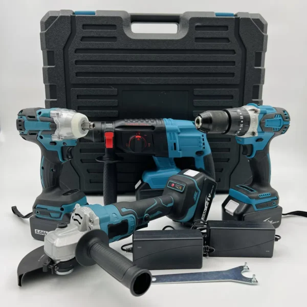 CISIVIS 21V Lithium Ion Cordless 4 Piece Power Tool Kit - Image 5