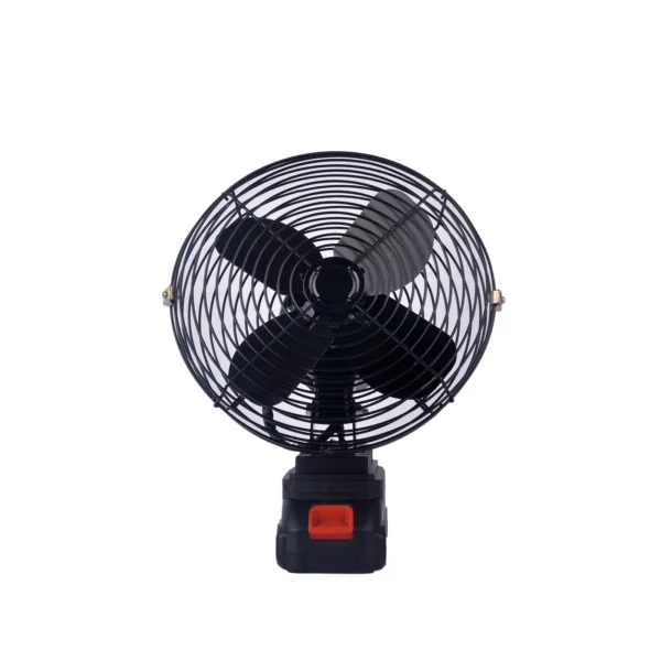 21V Lithium Battery 8-Inch Iron Fan Multi-Function Metal Rechargeable Emergency Blowers for Camping Electricity Supply