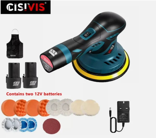 CISIVIS 12V 150MM 6 Variable Speed Cordless Dual Action Polisher - Image 7