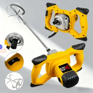 One-stop Machine Paint Mixer 6 Speed Adjustable Paint And Cement Putty Powder Mixer with stirring rod