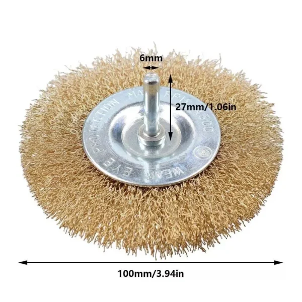 6pcs 4-inch steel wire rust removal wheel