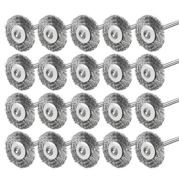 20pcs steel wire rust removal wheel 22mm