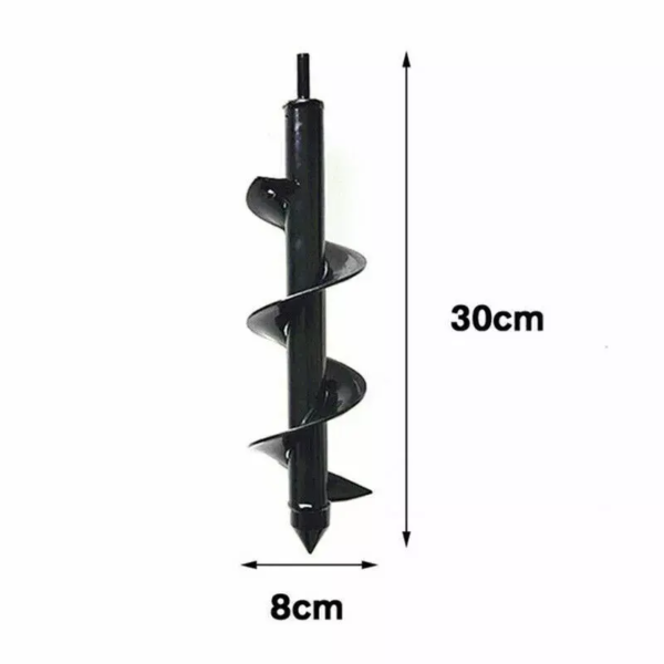 Soil loosening and digging drill bit