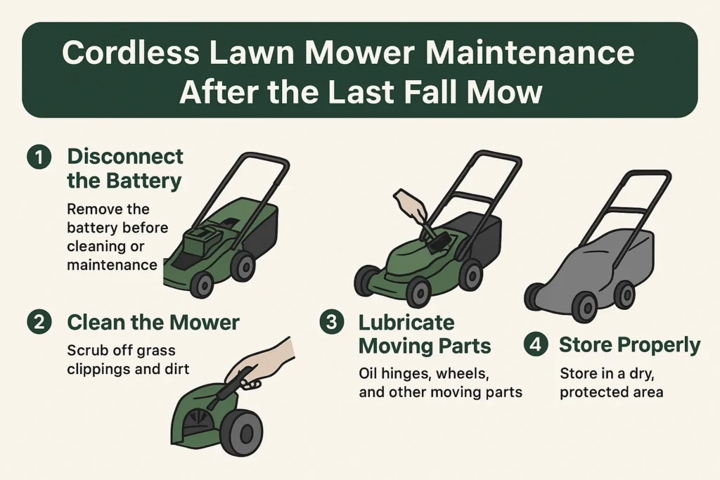 Fall Cordless Lawn Mower Care: Step-by-Step End-of-Season Maintenance Tips