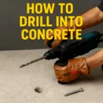 how to drill into concrete